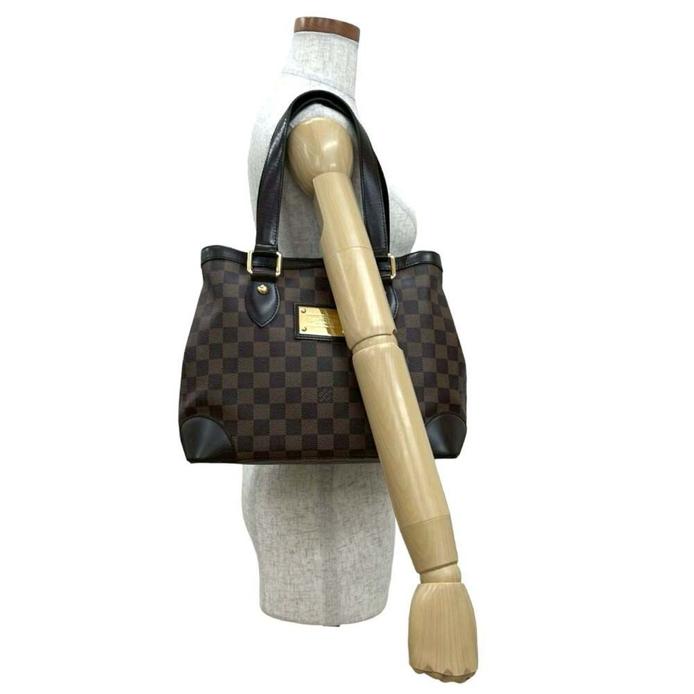 LOUIS VUITTON Brown Damier Leather Tote Bag - Picture 2 of 10
